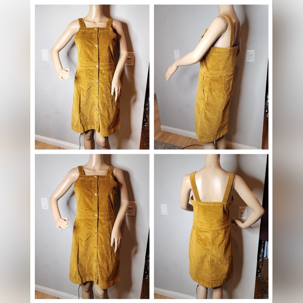 Crewcuts Mustard Brown Corduroy Sleeveless Dress Size 16 Kids J. Crew - Picture 10 of 16